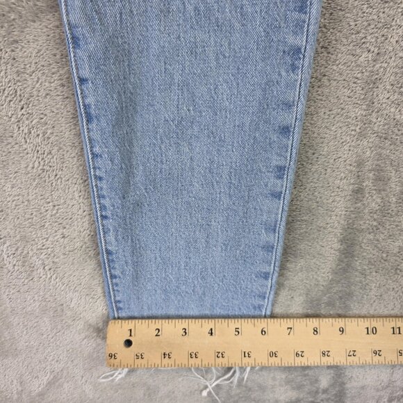 Levis 501 Skinny Jeans Womens 29 Light Wash Blue Denim Button Fly Frayed Hem - Picture 8 of 13